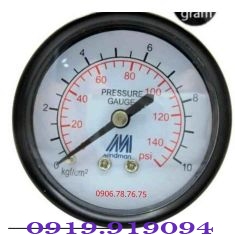 ĐỒNG HỒ ĐO ÁP SUẤT HƠI MẶT 38MM CHÂN SAU DÙNG CHO MÁY NÉN KHÍ