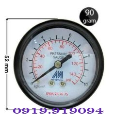 ĐỒNG HỒ ĐO ÁP SUẤT HƠI MẶT 52MM CHÂN SAU