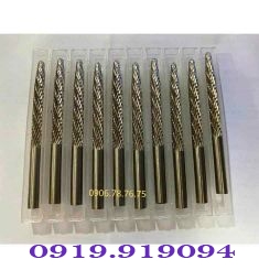 MŨI PHAY MÀI GỌT KIM LOẠI 6X5MM HỘP 10 MŨI