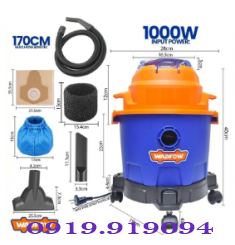 MÁY HÚT BỤI 1000W-10L WADFOW WVR1A10