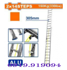 THANG NHÔM TRƯỢT 2 ĐOẠN 2X14 BẬC WADFOW WLD8H28